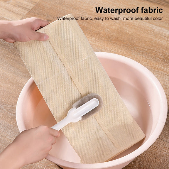 6+6 Grids Underwear Storage Bag Non-woven Double-sided Hanging Storage Bag(Beige)