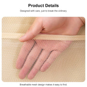 12+24 Grids Underwear Storage Bag Non-woven Double-sided Hanging Storage Bag(Grey)