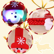 Santa Style Flash Light Merry Christmas Slap Pat Circle Wristband(Flannel Light Bear)