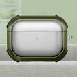 For AirPods Pro 2 Thunder Transparent Armor Wireless Earphones Protective Case(Army Green) - For AirPods Pro 2 by PMC Jewellery | Online Shopping South Africa | PMC Jewellery | Buy Now Pay Later Mobicred