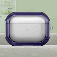 For AirPods Pro 2 Thunder Transparent Armor Wireless Earphones Protective Case(Purple) - For AirPods Pro 2 by PMC Jewellery | Online Shopping South Africa | PMC Jewellery | Buy Now Pay Later Mobicred