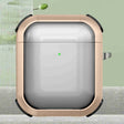 For AirPods 2 / 1 Thunder Transparent Armor Wireless Earphones Protective Case(Gold) - For AirPods 1/2 by PMC Jewellery | Online Shopping South Africa | PMC Jewellery | Buy Now Pay Later Mobicred