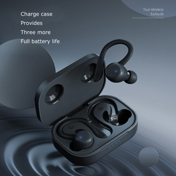 T&G T40 TWS IPX6 Water-resistant Hanging Ear Wireless Bluetooth Earphones with Charging Box(White)