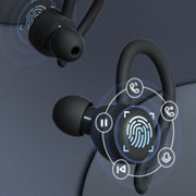 T&G T40 TWS IPX6 Water-resistant Hanging Ear Wireless Bluetooth Earphones with Charging Box(White)