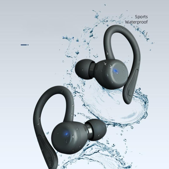 T&G T40 TWS IPX6 Water-resistant Hanging Ear Wireless Bluetooth Earphones with Charging Box(Blue)