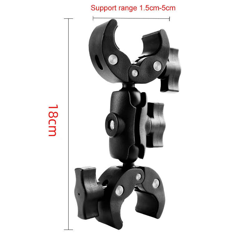 Motorcycle Dual-heads Crabs Clamps Handlebar Fixed Mount, Length:18cm - Mount & Holder by PMC TechLife | Online Shopping South Africa | PMC TechLife | Buy Now Pay Later Mobicred