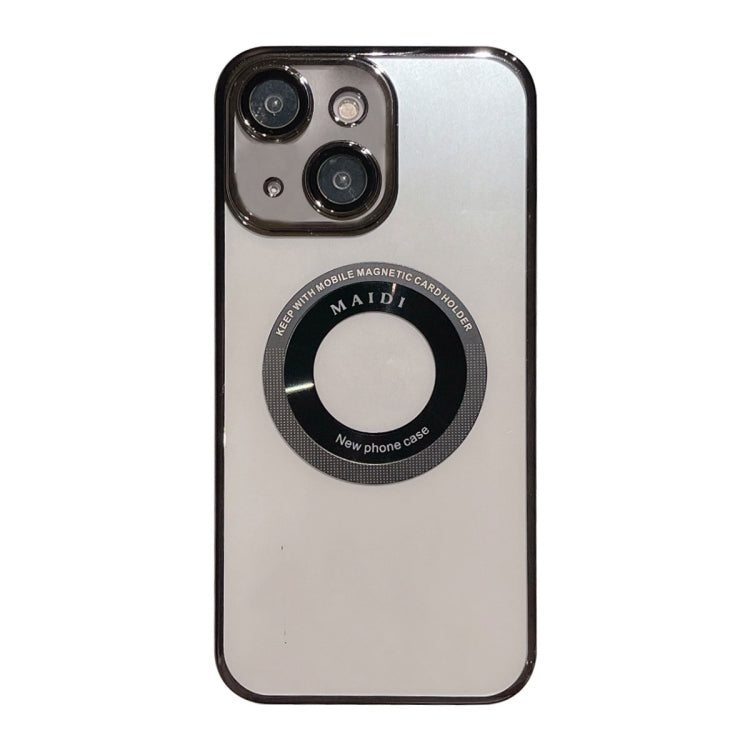 For iPhone 15 Plus Magsafe Electroplate PC Phone Case(Black) - iPhone 15 Plus Cases by PMC TechLife | Online Shopping South Africa | PMC TechLife