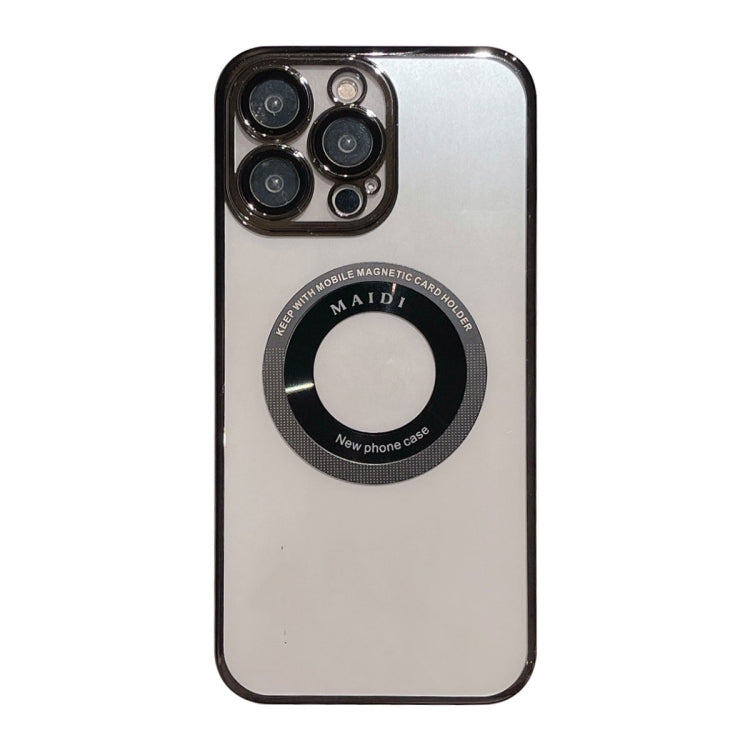 For iPhone 13 Pro Magsafe Electroplate PC Phone Case(Black) - iPhone 13 Pro Cases by PMC TechLife | Online Shopping South Africa | PMC TechLife