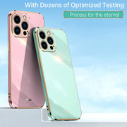 For iPhone 15 Pro Max XINLI Straight Edge 6D Electroplate TPU Phone Case(Black)