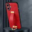 For iPhone 16 SULADA Tide Cool Series PC + Leather Texture Skin Feel Phone Case(Red) - iPhone 16 Cases by SULADA | Online Shopping South Africa | PMC TechLife | Buy Now Pay Later Mobicred