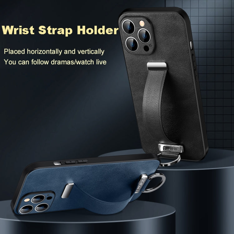 For iPhone 16 Pro SULADA Tide Cool Series PC + Leather Texture Skin Feel Phone Case(Orange) - free shipping - PMC Jewellery - Order now!