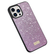 For iPhone 15 Pro Max SULADA Glittery PC Hybrid TPU Handmade Leather Phone Case(Purple) - iPhone 15 Pro Max Cases by SULADA | Online Shopping South Africa | PMC TechLife | Buy Now Pay Later Mobicred
