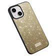 For iPhone 15 SULADA Glittery PC Hybrid TPU Handmade Leather Phone Case(Gold) - free shipping - PMC TechLife - Order now!