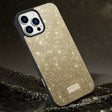 For iPhone 16 Pro Max SULADA Glittery PC Hybrid TPU Handmade Leather Phone Case(Gold) - iPhone 16 Pro Max Cases by SULADA | Online Shopping South Africa | PMC TechLife | Buy Now Pay Later Mobicred
