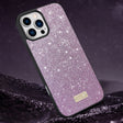 For iPhone 16 Pro SULADA Glittery PC Hybrid TPU Handmade Leather Phone Case(Purple) - iPhone 16 Pro Cases by SULADA | Online Shopping South Africa | PMC TechLife | Buy Now Pay Later Mobicred