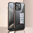 For iPhone 15 SULADA Metal Frame + Nano Glass + TPU Phone Case(Gold) - iPhone 15 Cases by SULADA | Online Shopping South Africa | PMC TechLife | Buy Now Pay Later Mobicred