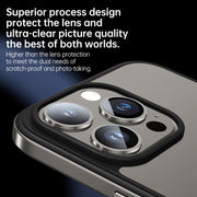 For iPhone 15 SULADA Metal Frame + Nano Glass + TPU Phone Case(Gold)