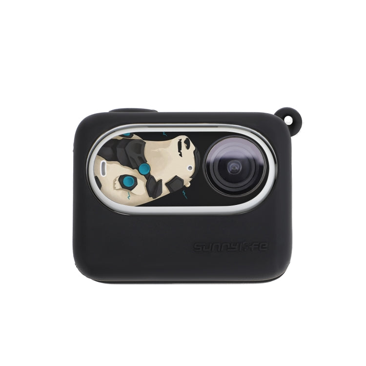 For Insta360 GO 3 Sunnylife Silicone Case Stickers Skin Wrap Lens Cover with Neck Strap(Black) - free shipping - PMC TechLife - Order now!