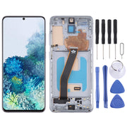 For Samsung Galaxy S20 SM-G980 TFT LCD Screen Digitizer Full Assembly with Frame, Not Supporting Fingerprint Identification(Silver)