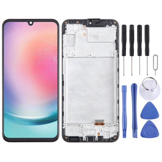 For Samsung Galaxy A24 4G SM-A245F TFT LCD Screen Digitizer Full Assembly with Frame, Not Supporting Fingerprint Identification - free shipping - PMC Jewellery - Order now!