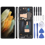 For Galaxy S21 Ultra 5G SM-G998B 6.66 inch TFT LCD Screen Digitizer Full Assembly with Frame, Not Supporting Fingerprint Identification