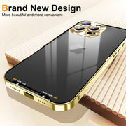 For iPhone 16 Pro Frosted Metal Phone Case(Gold)