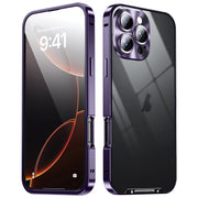 For iPhone 16 Pro Max Frosted Metal Phone Case(Purple)