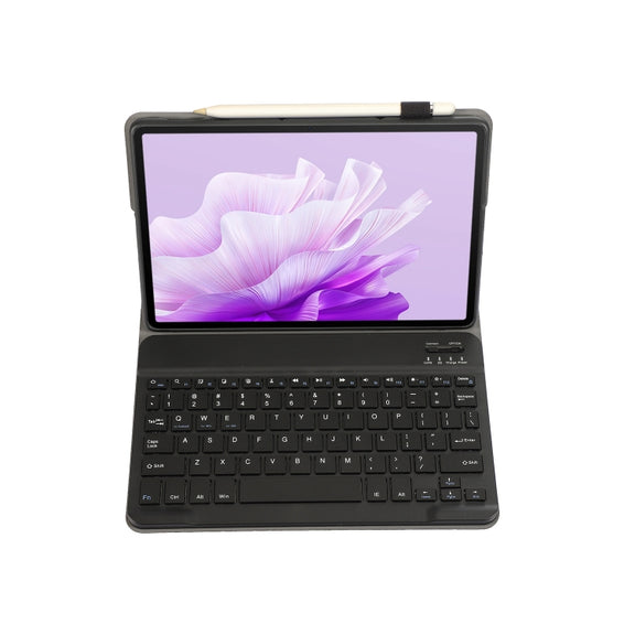 For Huawei MatePad Air 11.5 inch 2023 AH14 Lambskin Texture Ultra-thin Detachable Bluetooth Keyboard Leather Case(Black)