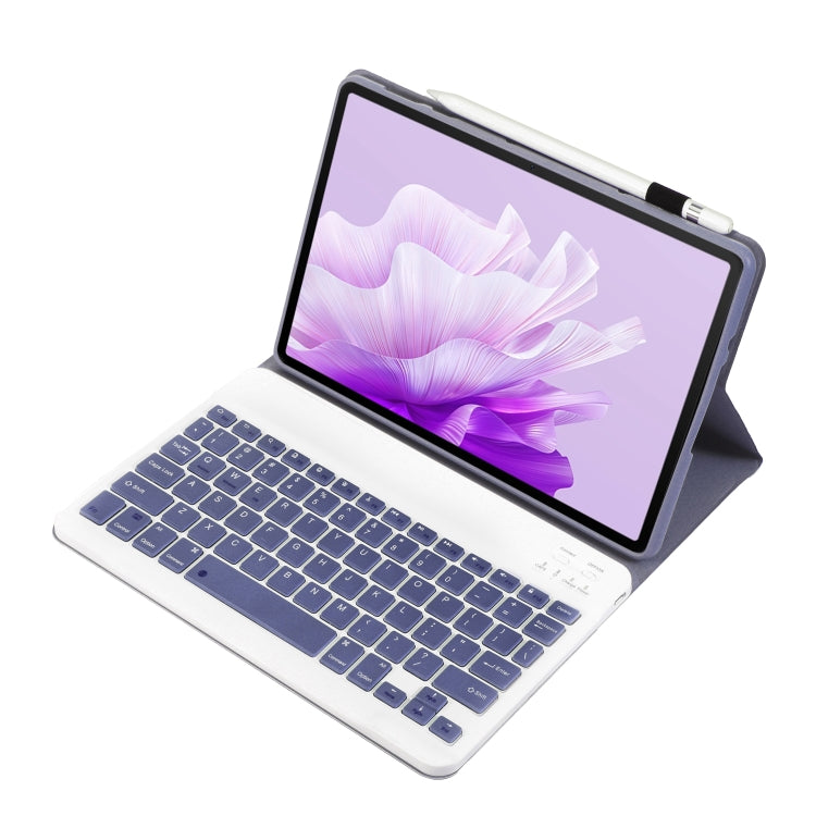 For Huawei MatePad Air 11.5 inch 2023 AH14 Lambskin Texture Ultra-thin Detachable Bluetooth Keyboard Leather Case(Purple) - Huawei Keyboard by PMC TechLife | Online Shopping South Africa | PMC TechLife