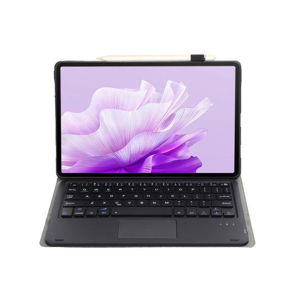 For Huawei MatePad Air 11.5 inch 2023 AH14-A Lambskin Texture Ultra-thin Detachable Bluetooth Keyboard Leather Case with Touchpad(Black)