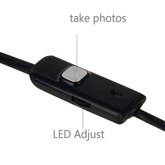 AN97 Water-resistant Micro USB Endoscope Snake Tube Inspection Camera for Parts of OTG Function Android Mobile Phone, with 6 LEDs, Lens Diameter:5.5mm(Length: 1m)