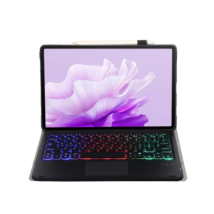 For Huawei MatePad Air 11.5 inch 2023 AH14-AS Lambskin Texture Ultra-thin Detachable Backlight Bluetooth Keyboard Leather Case with Touchpad(Black) - Huawei Keyboard by PMC TechLife | Online Shopping South Africa | PMC TechLife