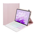 For Huawei MatePad Air 11.5 inch 2023 AH14-AS Lambskin Texture Ultra-thin Detachable Backlight Bluetooth Keyboard Leather Case with Touchpad(Pink) - Huawei Keyboard by PMC TechLife | Online Shopping South Africa | PMC TechLife