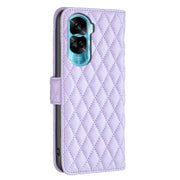 For Honor 90 Lite/X50i Diamond Lattice Wallet Flip Leather Phone Case(Purple)