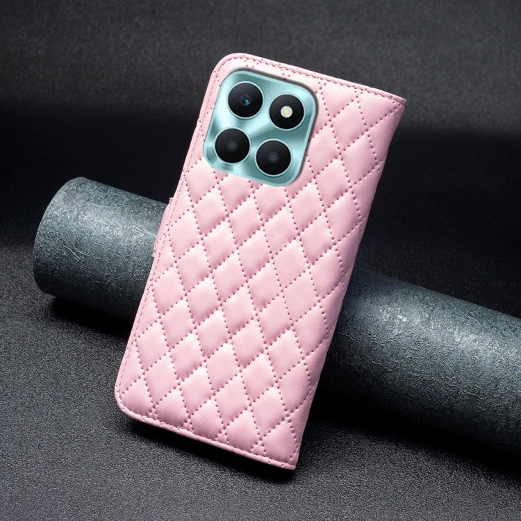 For Honor X6a Diamond Lattice Wallet Flip Leather Phone Case(Pink) - free shipping - PMC TechLife - Order now!