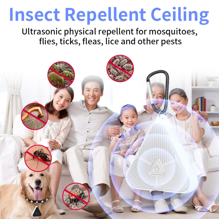 709 Outdoor Camping Ultrasonic Portable Mosquito Repeller(White) - free shipping - PMC TechLife - Order now!