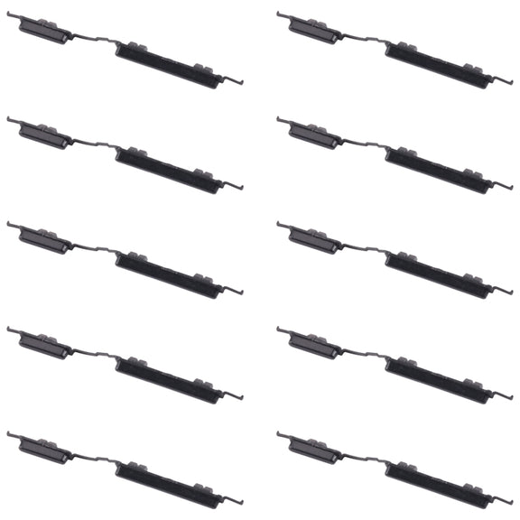 For Samsung Galaxy A01 Core SM-A013 10pcs Power Button + Volume Control Button(Black)