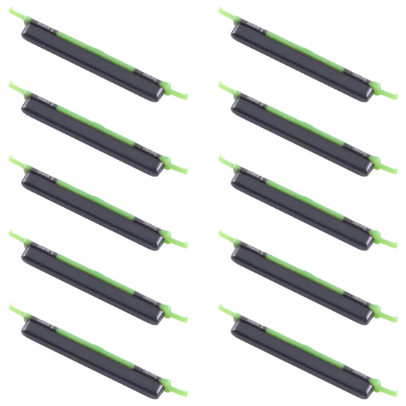 For Samsung Galaxy A13 4G SM-A135 10pcs Volume Control Button(Black)