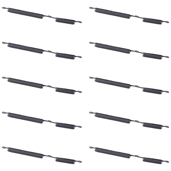 For Samsung Galaxy A02s SM-A025 10pcs Power Button + Volume Control Button(Black)