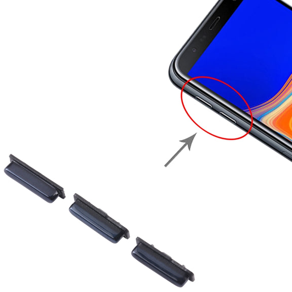 For Samsung Galaxy J6+ SM-J610 10pcs Power Button + Volume Control Button(Black)