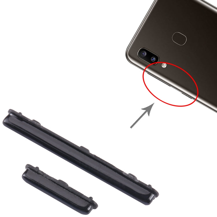For Samsung Galaxy A30 SM-A305 10pcs Power Button + Volume Control Button(Black)
