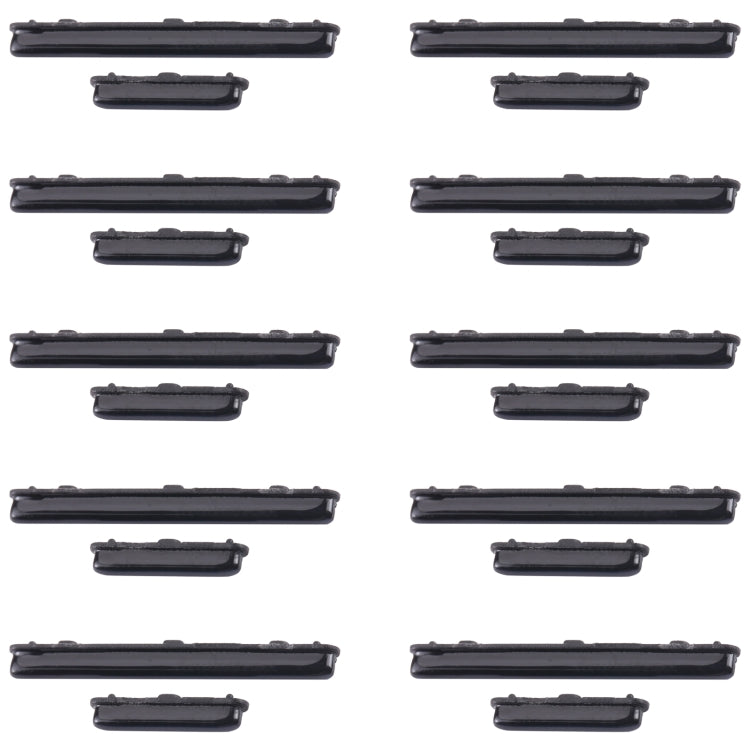 For Samsung Galaxy A51 SM-A515 10pcs Power Button + Volume Control Button(Black)