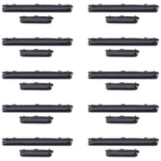 For Samsung Galaxy A71 SM-A715 10pcs Power Button + Volume Control Button(Black)