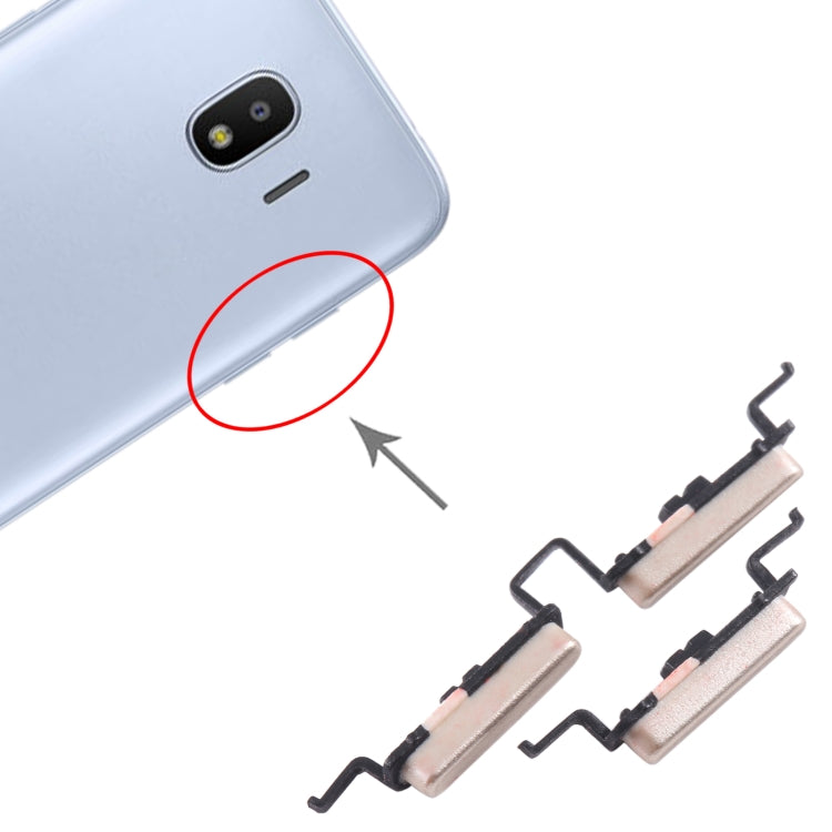 For Samsung Galaxy J4 SM-J400 10pcs Power Button + Volume Control Button(Gold) - free shipping - PMc TechLife - Order now!