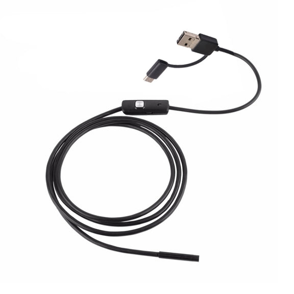 AN100 3 in 1 IP67 Water-resistant USB-C / Type-C + Micro USB + USB HD Endoscope Snake Tube Inspection Camera for Parts of OTG Function Android Mobile Phone, with 6 LEDs, Lens Diameter:7mm(Length: 1m)