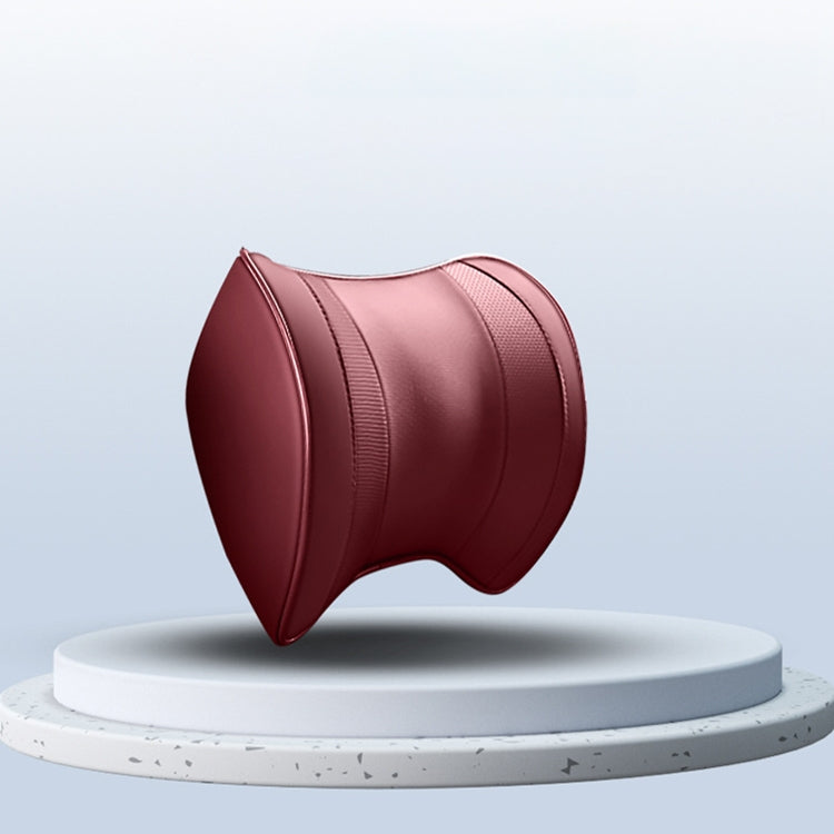 Car Headrest Cushion Car Seat Pillows Neck Protectors Memory Cotton Pillow(Wine Red) - Seat Accessories by PMC TechLife | Online Shopping South Africa | PMC TechLife | Buy Now Pay Later Mobicred
