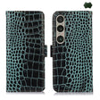For Sony Xperia 1 VI Crocodile Top Layer Cowhide Leather Phone Case(Green) - free shipping - PMC TechLife - Order now!