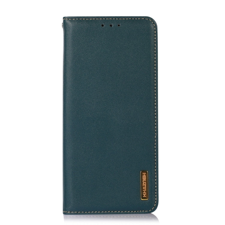 For Sony Xperia 10 VI KHAZNEH Nappa Top Layer Cowhide Leather Phone Case(Green)