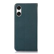 For Sony Xperia 10 VI KHAZNEH Nappa Top Layer Cowhide Leather Phone Case(Green)