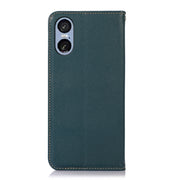 For Sony Xperia 5 VI KHAZNEH Nappa Top Layer Cowhide Leather Phone Case(Green)